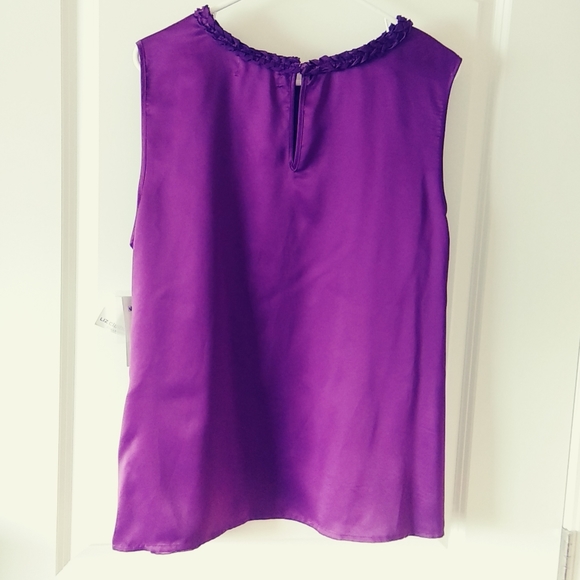 Liz Claiborne XL Dressy Tank JCPenney's Purple NWT - Picture 2 of 7